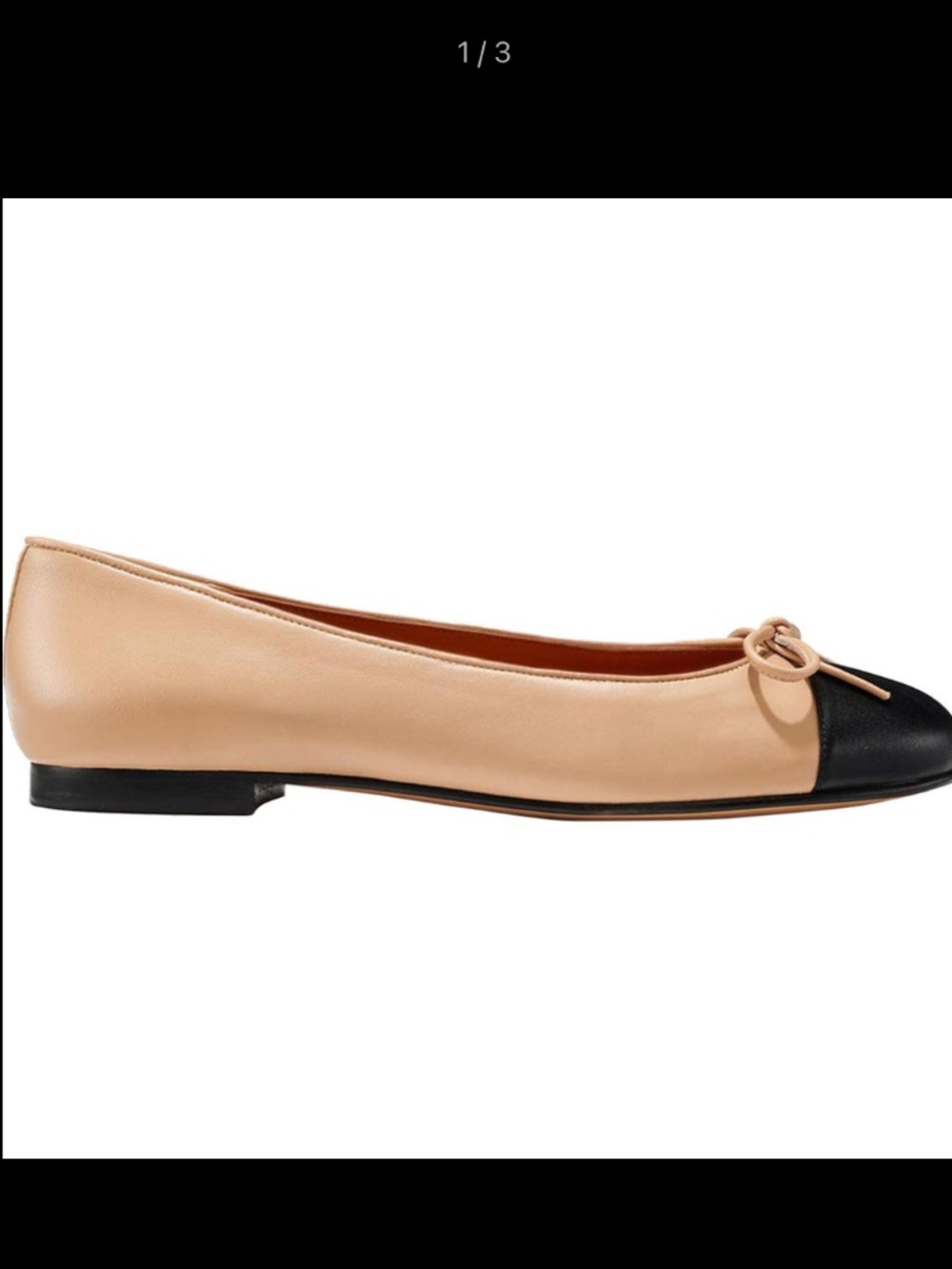 MARGAUX Cap Toe Demi-Feminine ballerina-style fixed leather bow